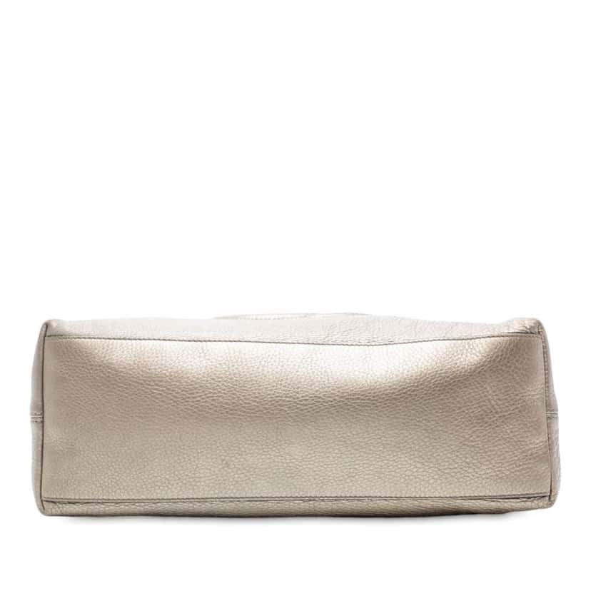 Gucci Medium Metallic Leather Soho Chain Tote Gold Leather Good condition - Inside View