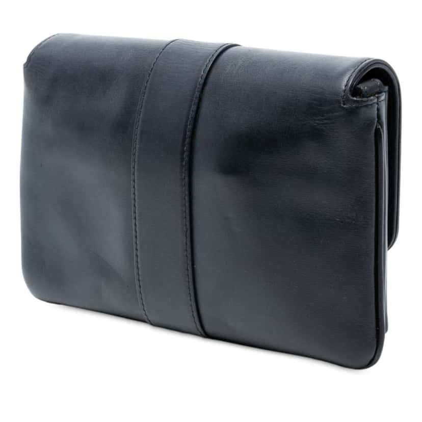 Gucci Small Leather Arli Crossbody Black Leather Good condition - Back View