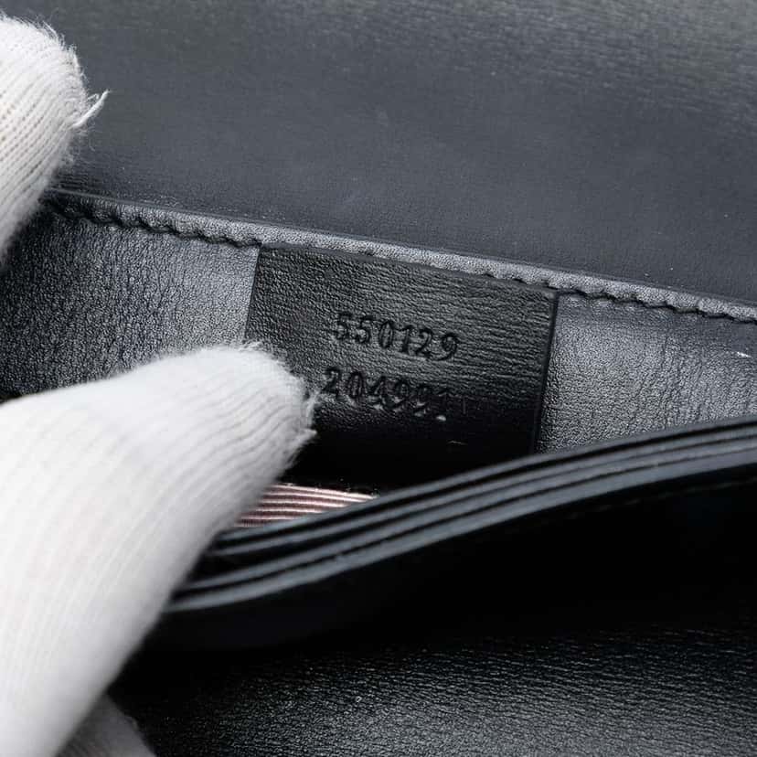 Gucci Small Leather Arli Crossbody Black Leather Good condition - Box View