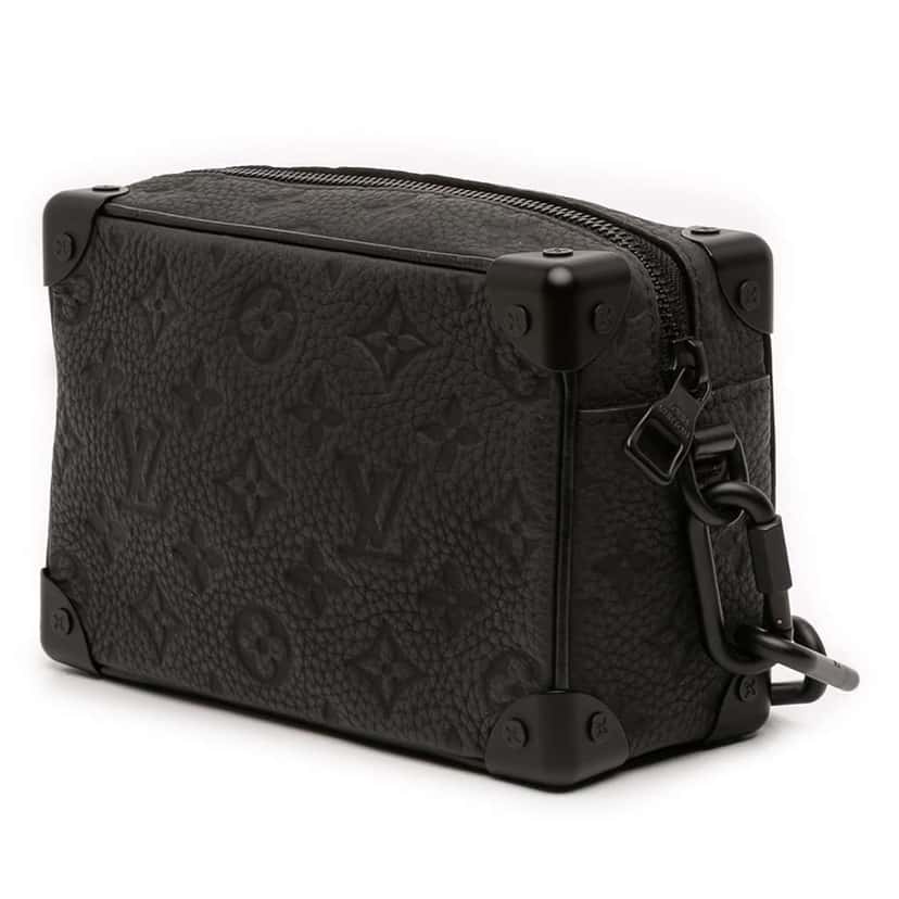 Louis Vuitton Monogram Taurillon Mini Soft Trunk Black Leather Good condition - Back View