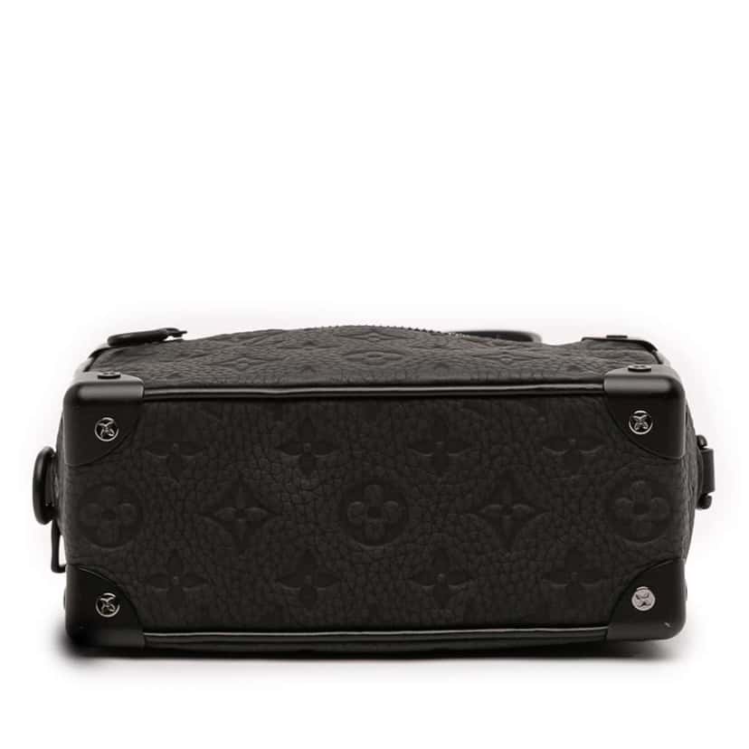 Louis Vuitton Monogram Taurillon Mini Soft Trunk Black Leather Good condition - Inside View