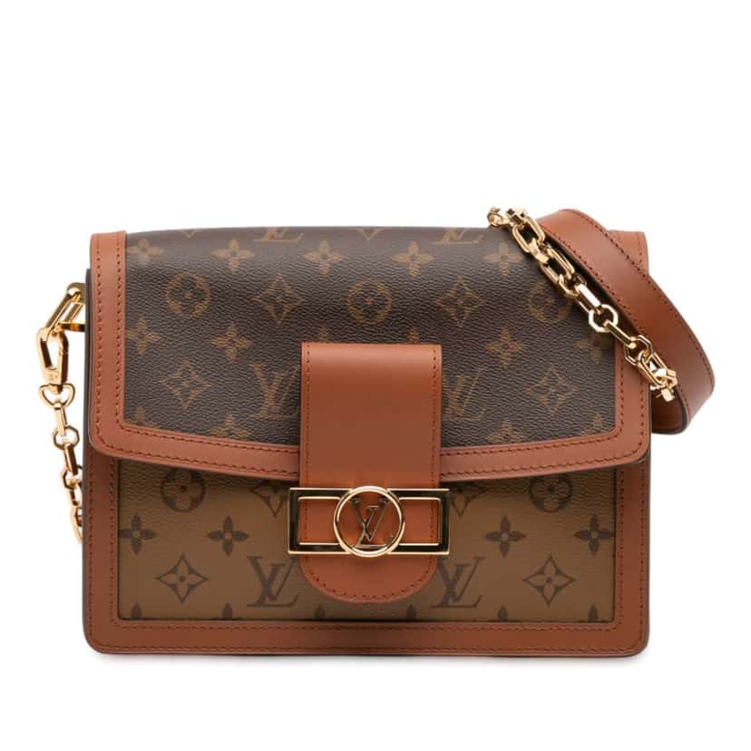 Louis Vuitton Monogram Reverse Dauphine MM Brown Good condition - Front View