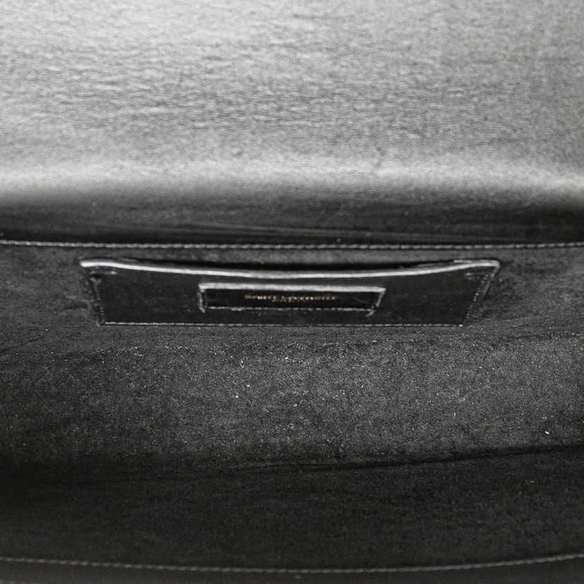 Saint Laurent Medium Smooth Calfskin Classic Monogram Kate Tassel Crossbody Black Leather Good condition - Model View