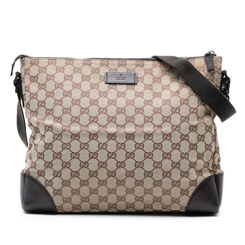 Gucci GG Canvas Joy Messenger Brown Canvas Good condition - Front View