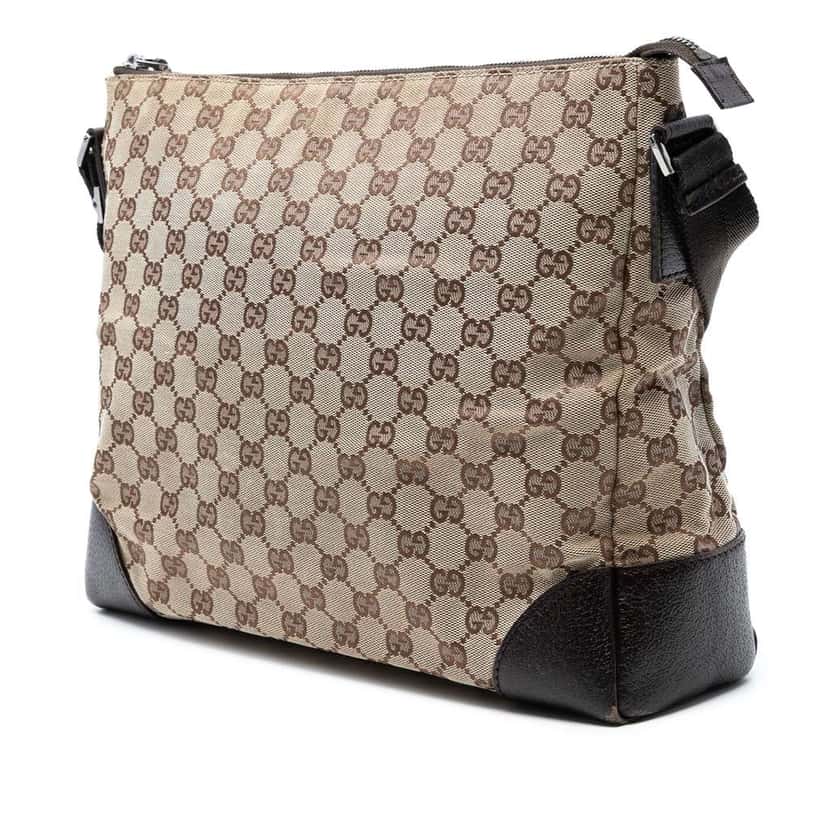 Gucci GG Canvas Joy Messenger Brown Canvas Good condition - Back View