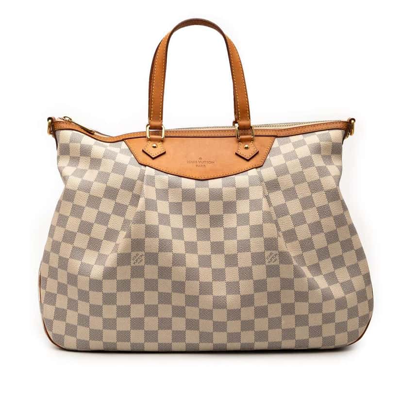 Louis Vuitton Damier Azur Siracusa GM White Fair condition - Front View