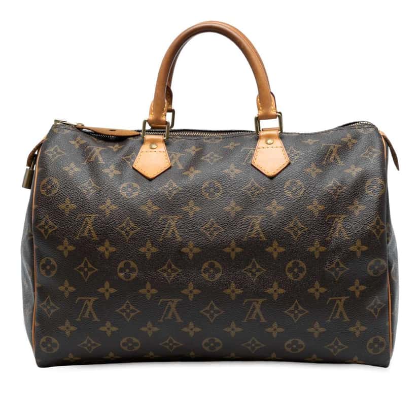 Louis Vuitton Monogram Speedy 35 Brown Good condition - Front View