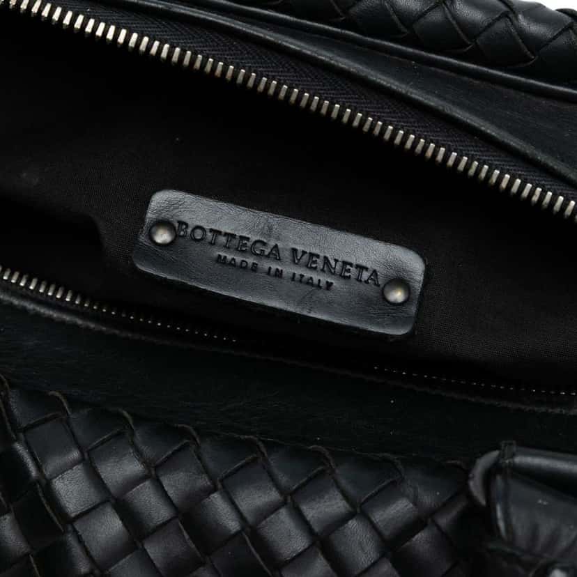 Bottega Veneta Nappa Intrecciato Business Bag Black Leather Good condition - Box View