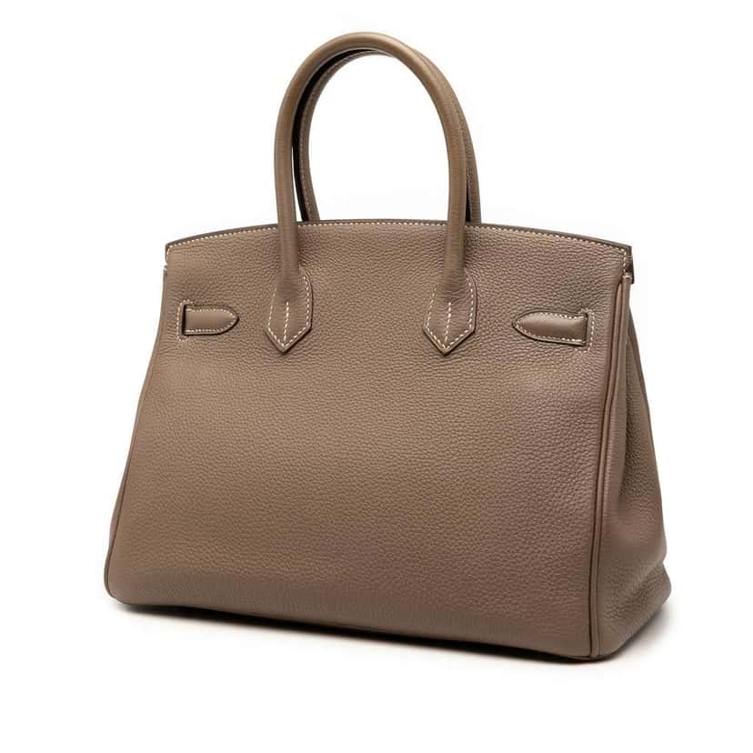 Hermès Togo Birkin Retourne 30 Brown Leather Good condition - Back View