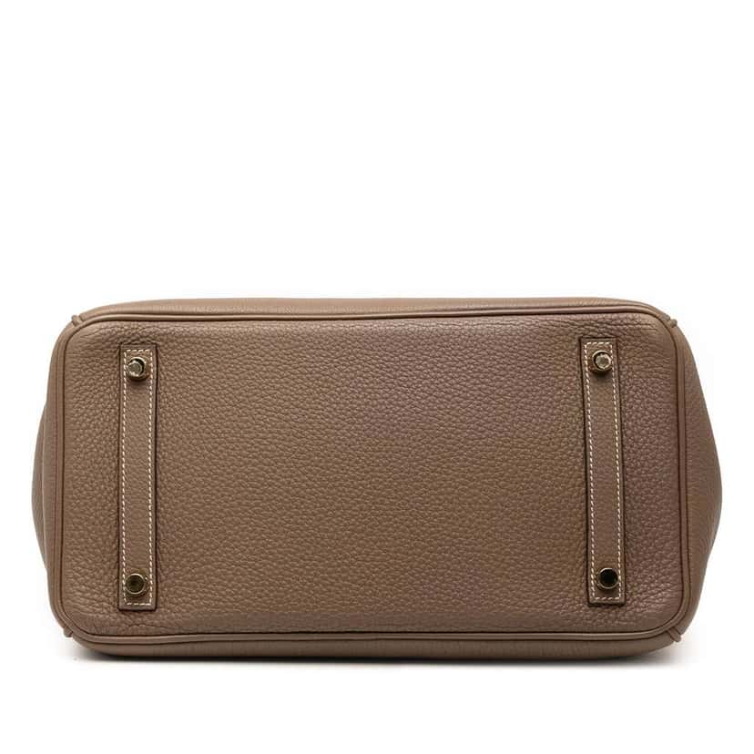 Hermès Togo Birkin Retourne 30 Brown Leather Good condition - Inside View