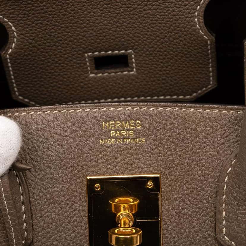 Hermès Togo Birkin Retourne 30 Brown Leather Good condition - Box View