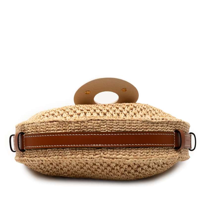 Louis Vuitton Raffia By the Pool Croissant MM Brown Good condition - Inside View