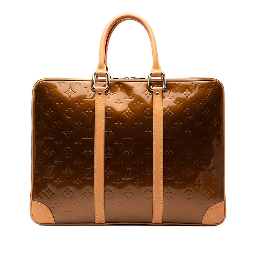 Louis Vuitton Monogram Vernis Van Damme Brown Leather Good condition - Front View