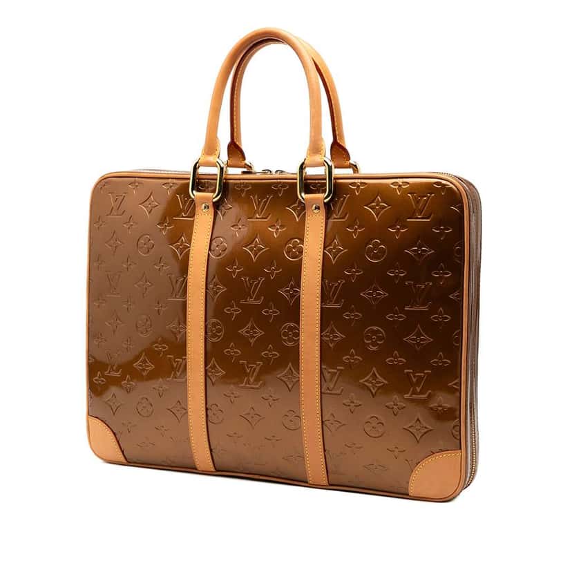 Louis Vuitton Monogram Vernis Van Damme Brown Leather Good condition - Back View