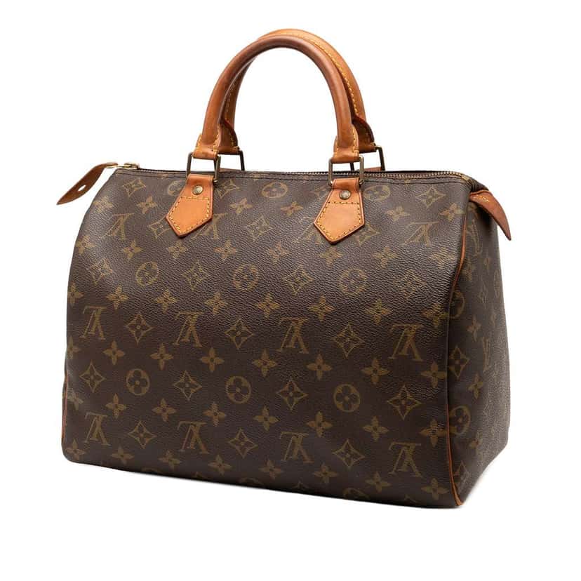 Louis Vuitton Monogram Speedy 30 Brown Good condition - Back View