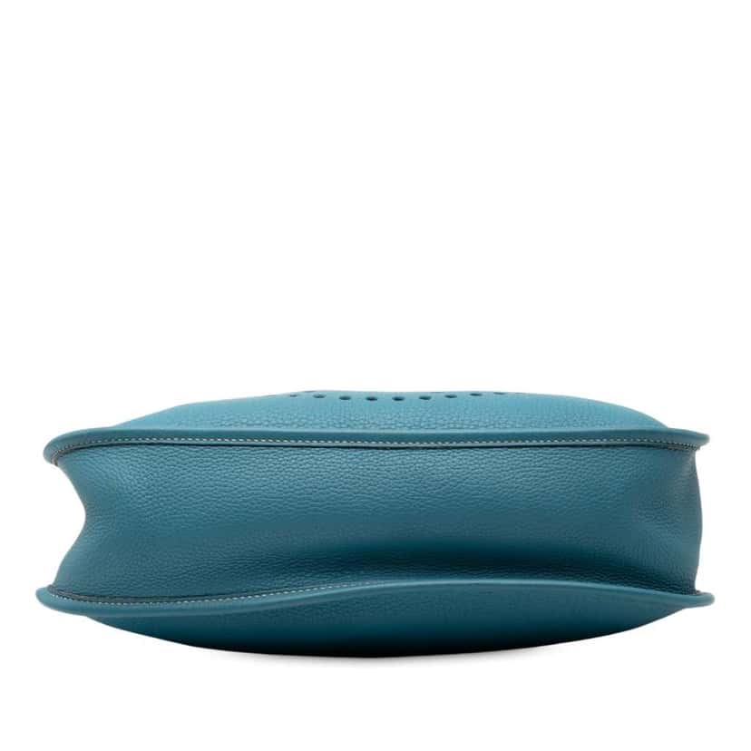 Hermès Togo Evelyne PM Blue Leather Good condition - Inside View