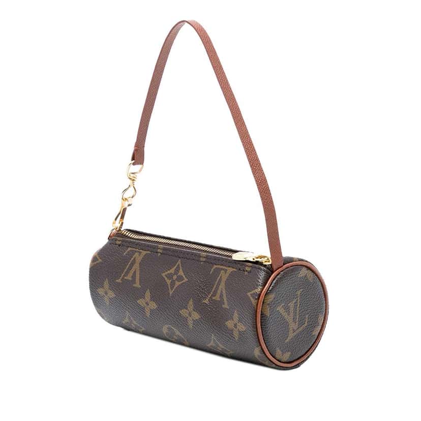 Louis Vuitton Monogram Papillon Pochette Brown Good condition - Back View