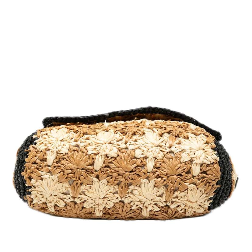 Gucci Small GG Marmont Raffia Crossbody Brown Good condition - Inside View