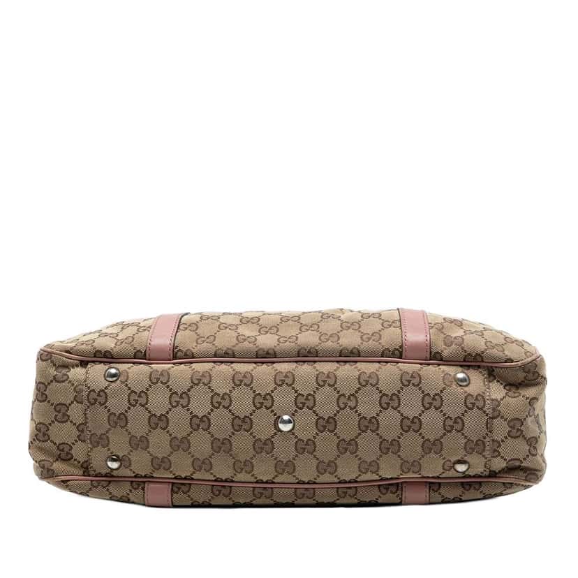 Gucci GG Canvas Twins Tote Brown Canvas Good condition - Inside View