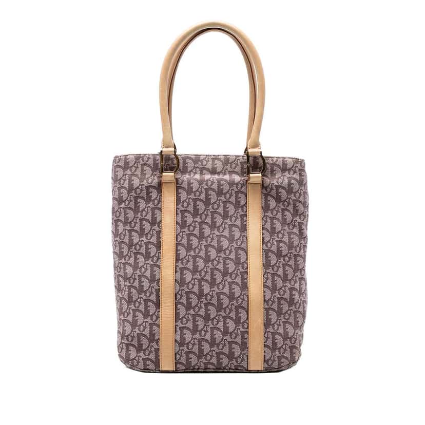 Dior Diorissimo Trotter Canvas Tote Brown Canvas Good condition - Front View