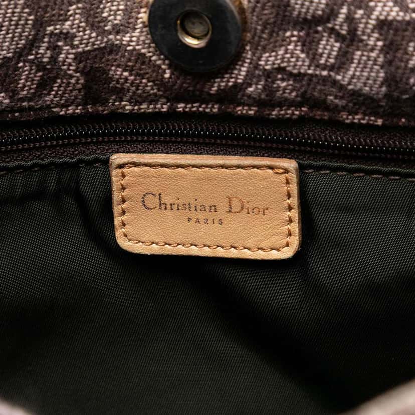 Dior Diorissimo Trotter Canvas Tote Brown Canvas Good condition - Box View