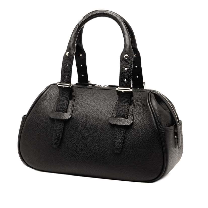 Burberry Leather Boston Bag Black Leather Good condition - Back View