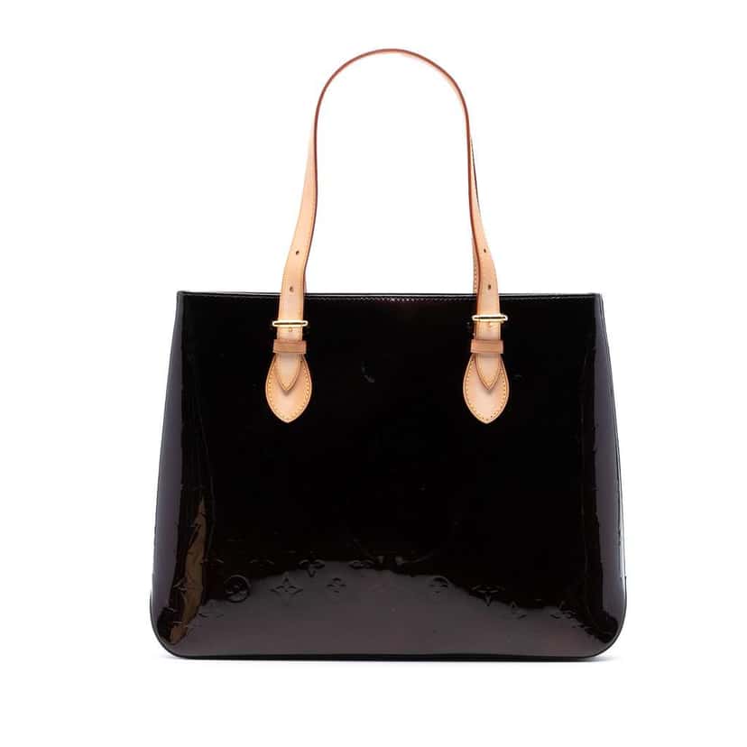 Louis Vuitton Monogram Vernis Brentwood Purple Leather Good condition - Front View
