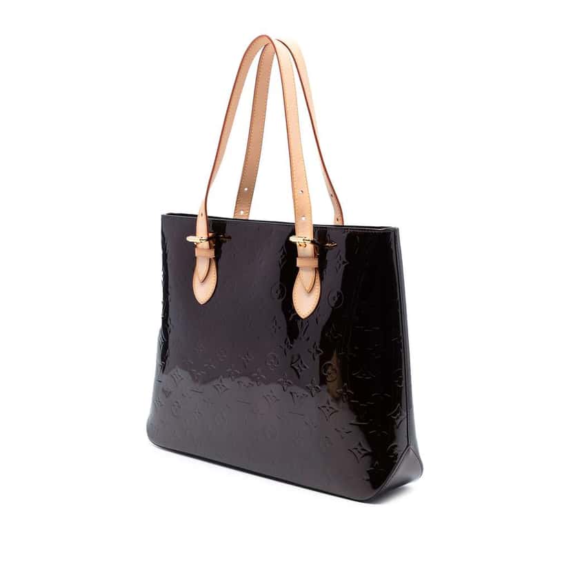 Louis Vuitton Monogram Vernis Brentwood Purple Leather Good condition - Back View