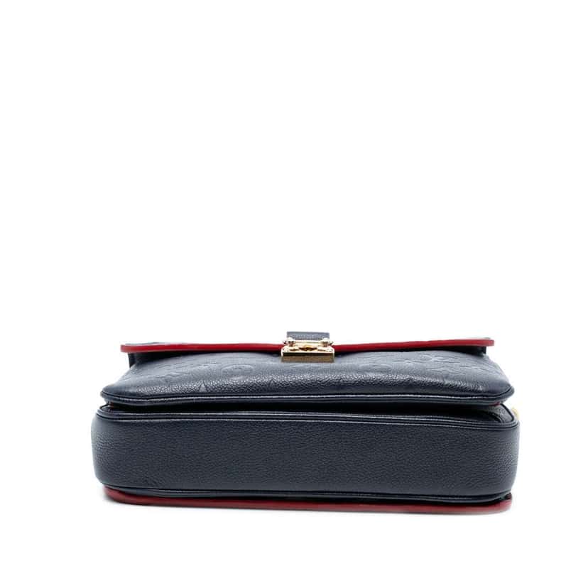 Louis Vuitton Monogram Empreinte Pochette Metis Blue Leather Good condition - Inside View