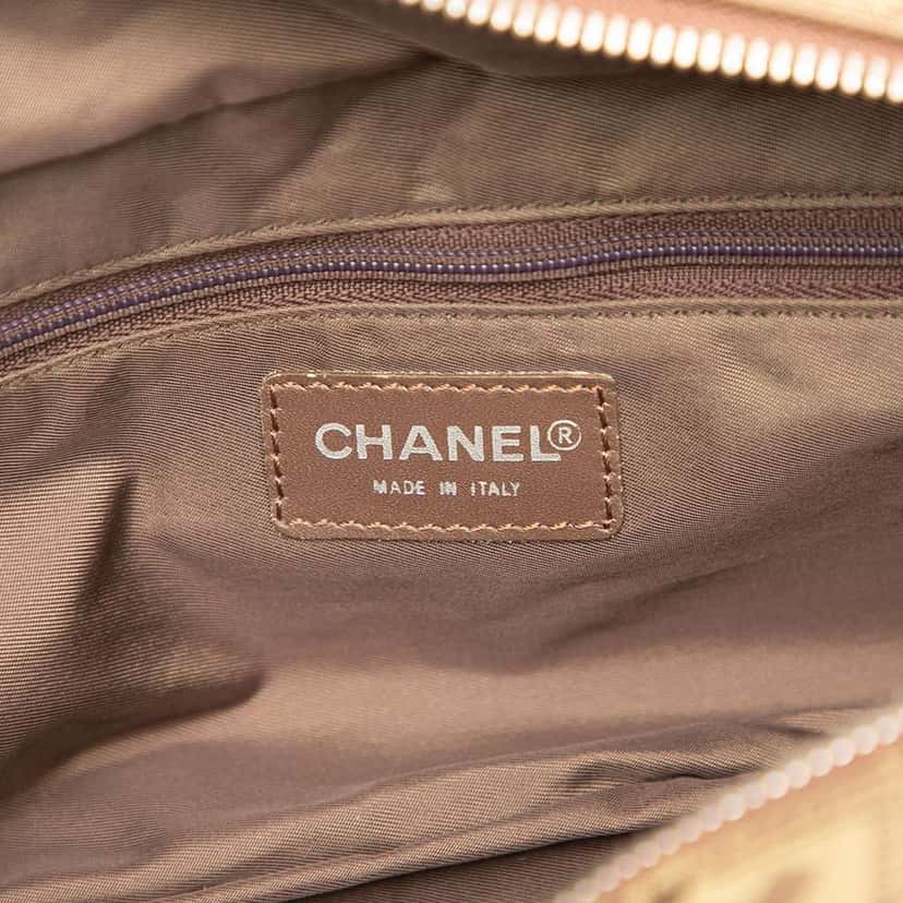 Chanel New Travel Line Nylon Handbag Brown Good condition - Box View