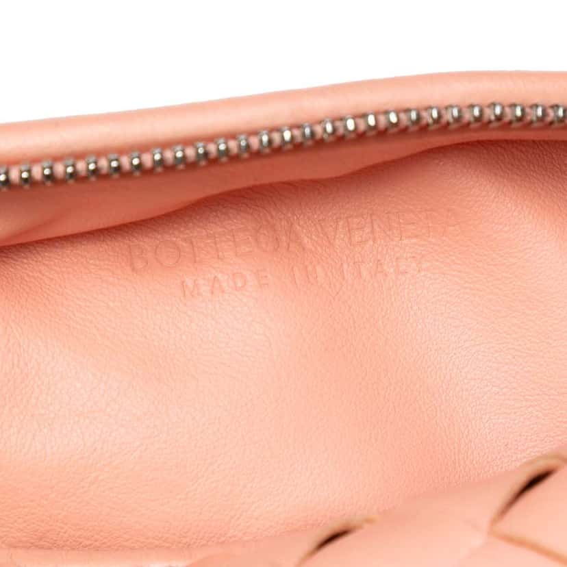 Bottega Veneta Mini Nappa Intrecciato Jodie Pink Leather Good condition - Box View