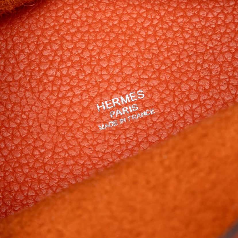 Hermès Clemence Picotin Lock 18 Orange Leather Good condition - Box View