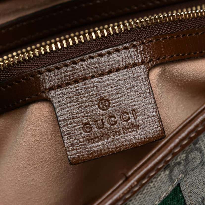 Gucci Small GG Supreme Jackie 1961 Crossbody Brown Canvas Good condition - Box View