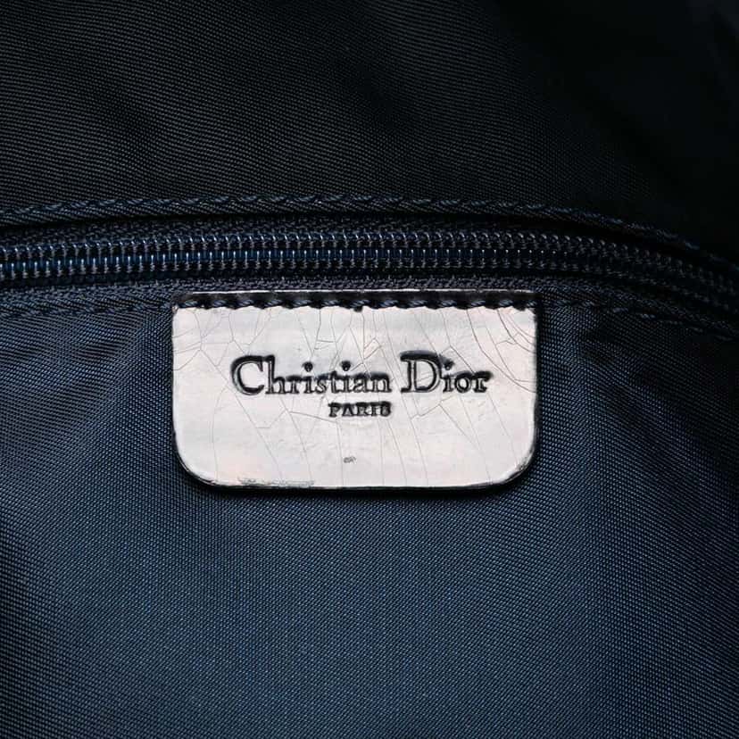 Dior Printed Denim Speedway Crossbody Blue Denim Good condition - Box View