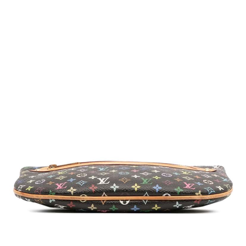 Louis Vuitton Monogram Multicolore Pochette Plate GM Black Canvas Good condition - Inside View