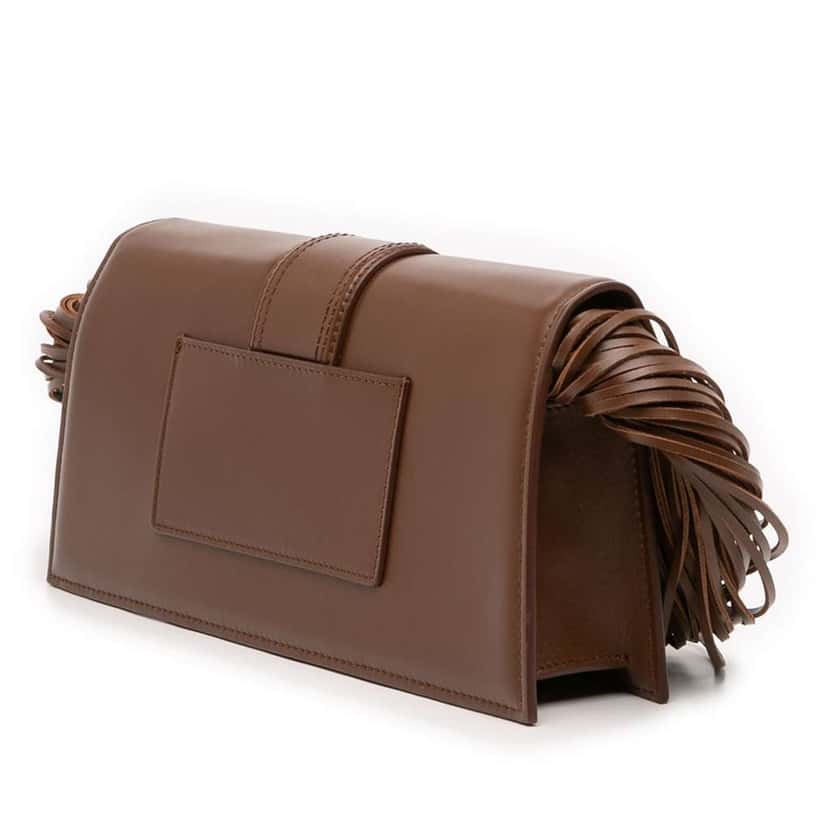 Jacquemus Leather Le Bambino Long Ficiu Brown Leather Good condition - Back View