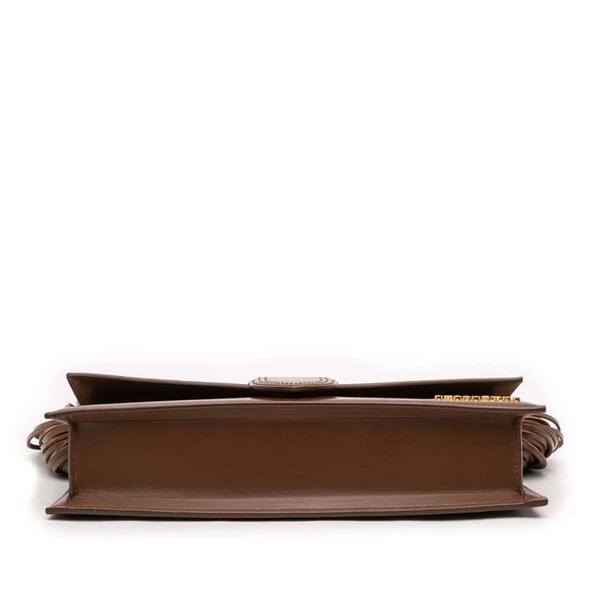 Jacquemus Leather Le Bambino Long Ficiu Brown Leather Good condition - Inside View
