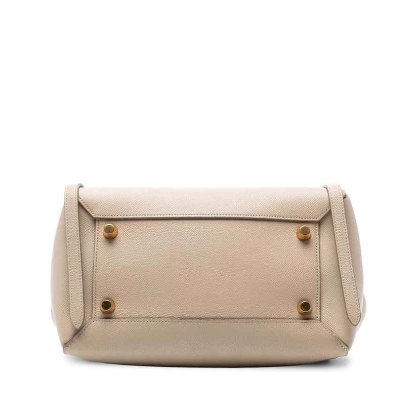 Celine Mini Grained Calfskin Belt Bag Brown Leather Very good condition - Inside View