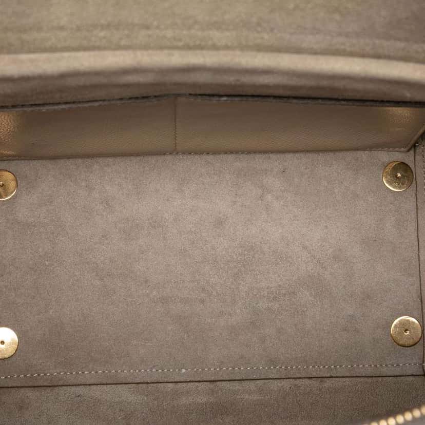 Celine Mini Grained Calfskin Belt Bag Brown Leather Very good condition - Model View