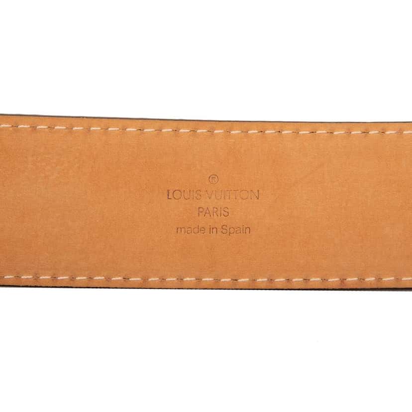 Louis Vuitton Damier Ebene Inventeur Belt Brown Good condition - Box View