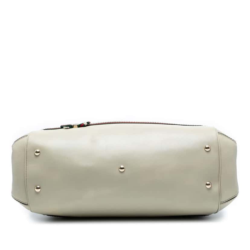 Gucci GG Canvas Web Mayfair Satchel Brown Canvas Good condition - Inside View