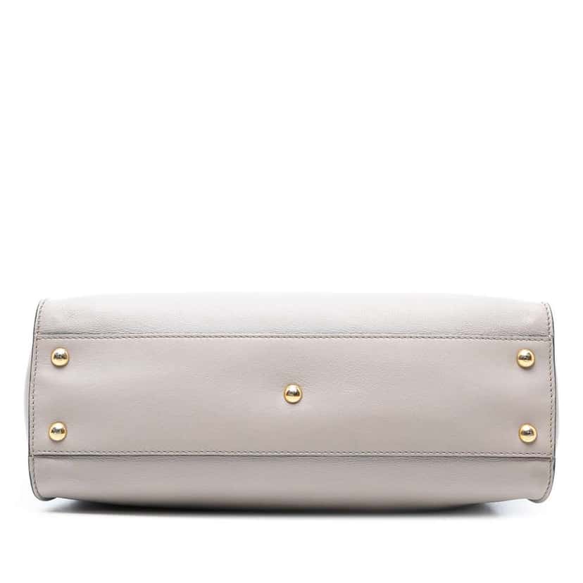 Fendi Medium Leather Peekaboo Iconic Satchel Brown Leather Good condition - Inside View