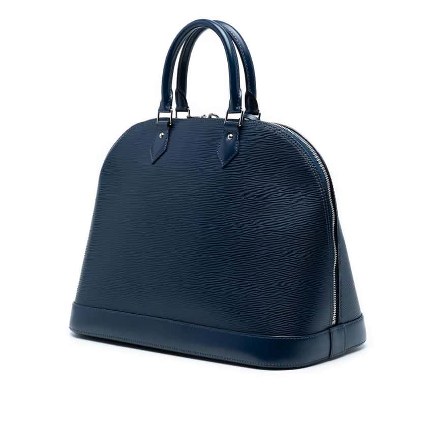 Louis Vuitton Epi Alma GM Blue Leather Good condition - Back View