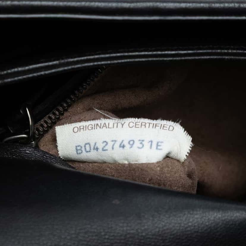 Bottega Veneta Medium Nappa Intrecciato Olimpia Shoulder Bag Black Leather Good condition - Box View