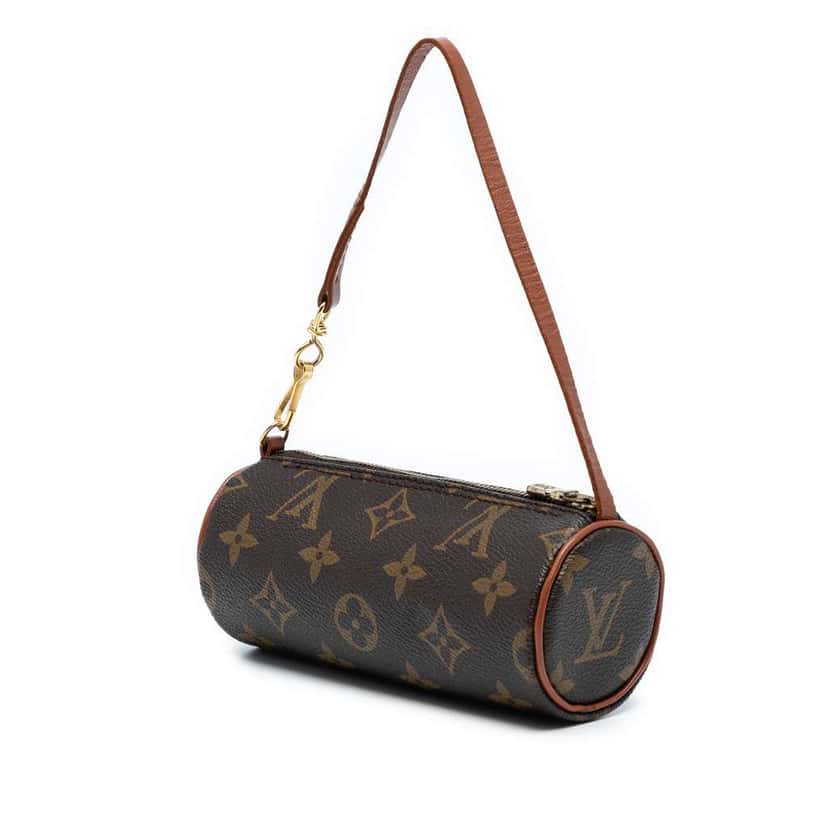 Louis Vuitton Monogram Papillon Pochette Brown Good condition - Back View