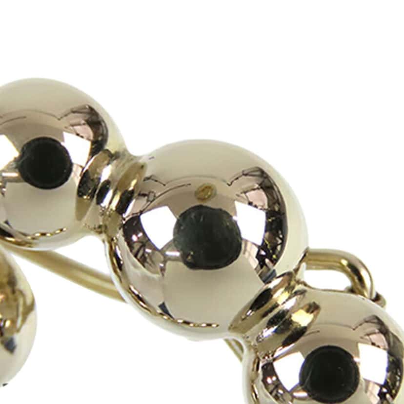 Chanel CC Gold Plated Beaded Barrette Gold Metal Good condition - Box View