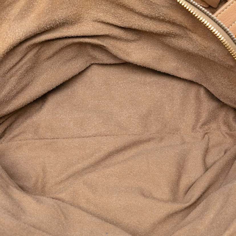 Prada Cervo Satchel Brown Leather Good condition - Model View