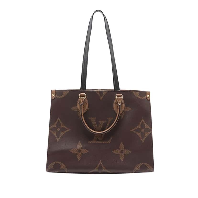 Louis Vuitton Monogram Reverse Giant OnTheGo MM Brown Good condition - Back View