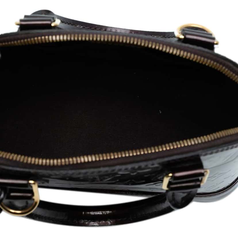 Louis Vuitton Monogram Vernis Alma BB Purple Leather Good condition - Model View