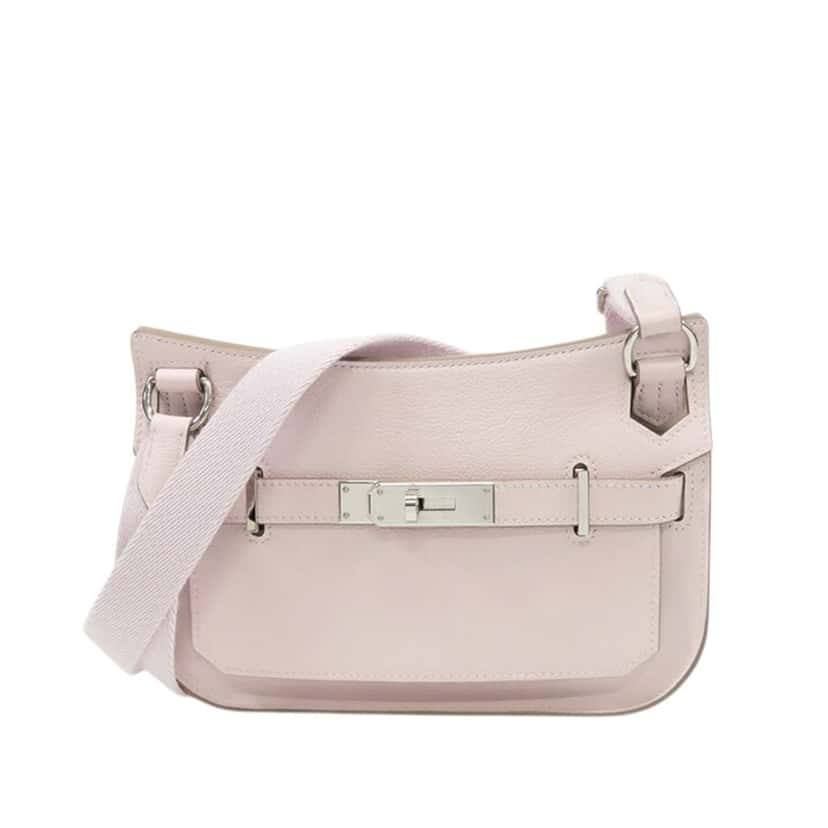 Hermès Mini Evercolor Verso Jypsiere Pink Leather Good condition - Front View
